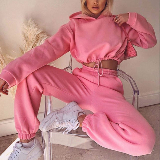 Jogging Suits For Women 2 Piece Long Sleeve Hoodie Casual Fitness Sportswear